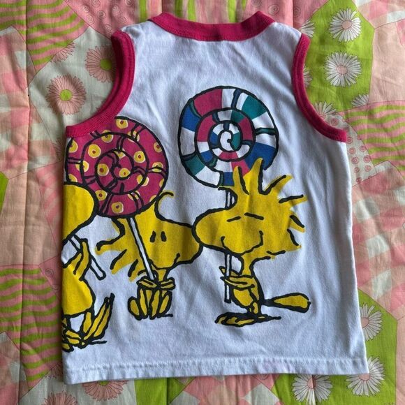 Vintage 90’s Kids Peanuts Woodstock Tank Top - Picture 2 of 5